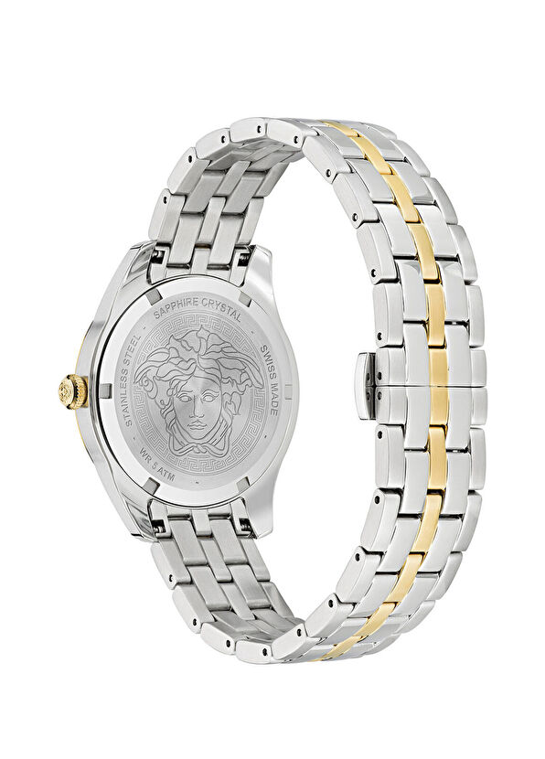 VRSCVE6C00423 Altın Rengi Metalik Gri Kadın Kol Saati - Görsel 4