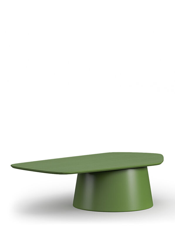 Borbo Oris Green Natural Wood Veneer Coffee Table - 2