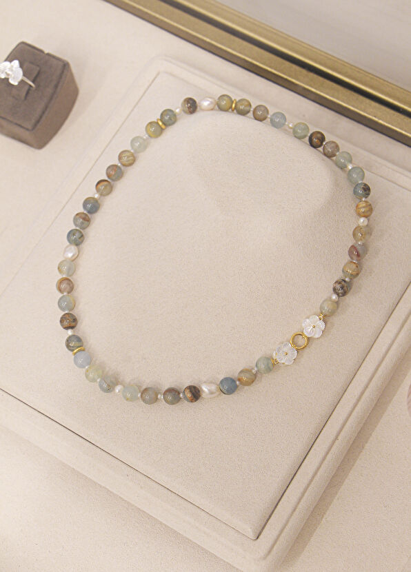 Alegoria Jewellery Cleito Atlantis 24 Ayar Altın Kaplama 925 Ayar Gümüş Kadın Kolye - 2