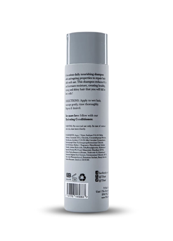 72 Hair Nourishing Kuru Saçlar İçin Nemlendirici Onarıcı Şampuan 250 ml - 2