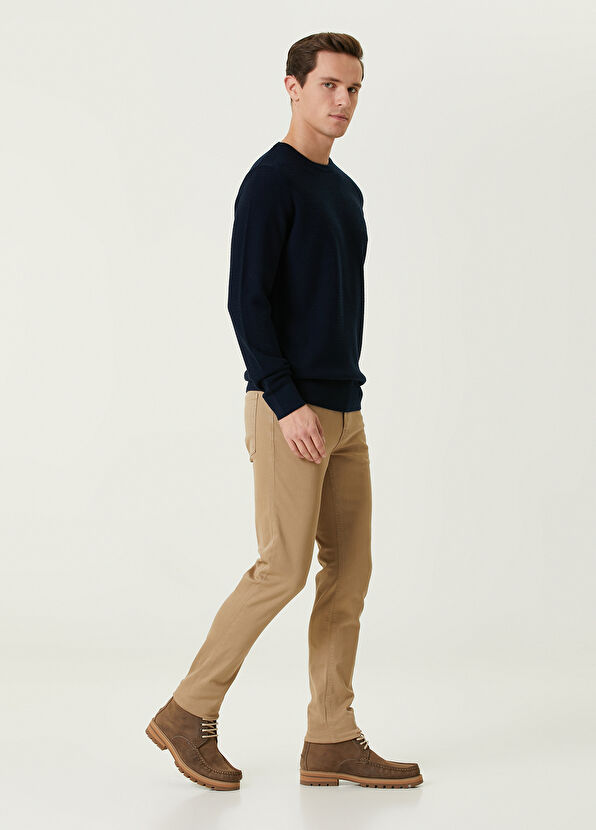 Beymen Club Navy Blue Textured Wool Sweater - 3