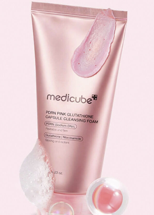 Medicube PDRN Pink Glutathione Capsule Cleansing Foam Arındırıcı Yüz Temizleme Köpüğü 120 gr - 3