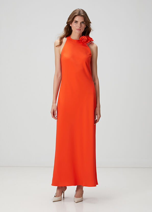 Beymen Club Coral Maxi Evening Dress - 4