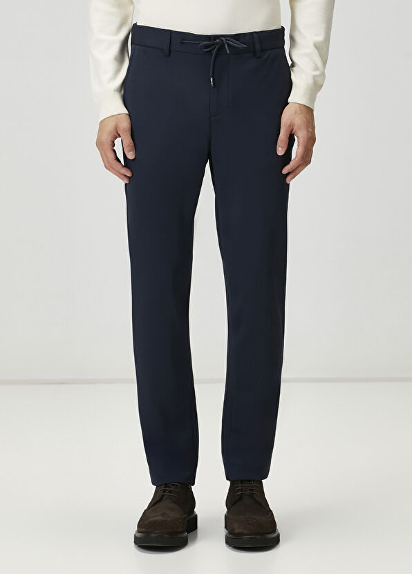 Beymen Club Navy Blue Waist Corded Sports Pants - 2