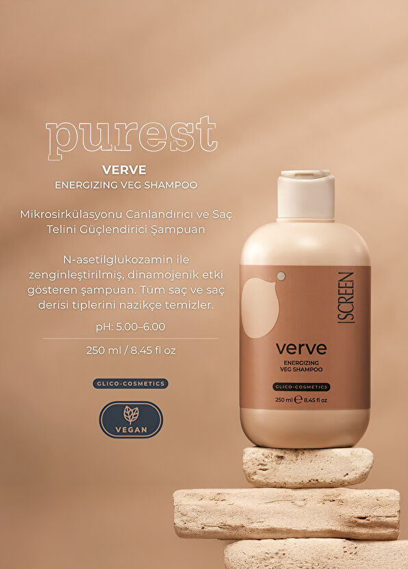 Screen Hair Care Verve Energizing Revitalizing Vegan Shampoo 250 ml - 2