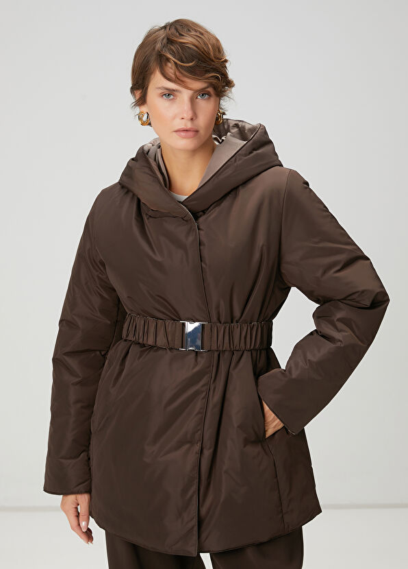 Beymen Club Kahverengi Çift Taraflı Mont - 3