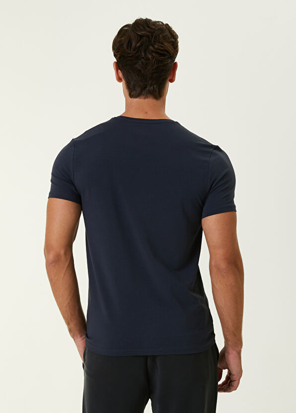 Beymen Club Navy Blue Basic T-shirt - 4