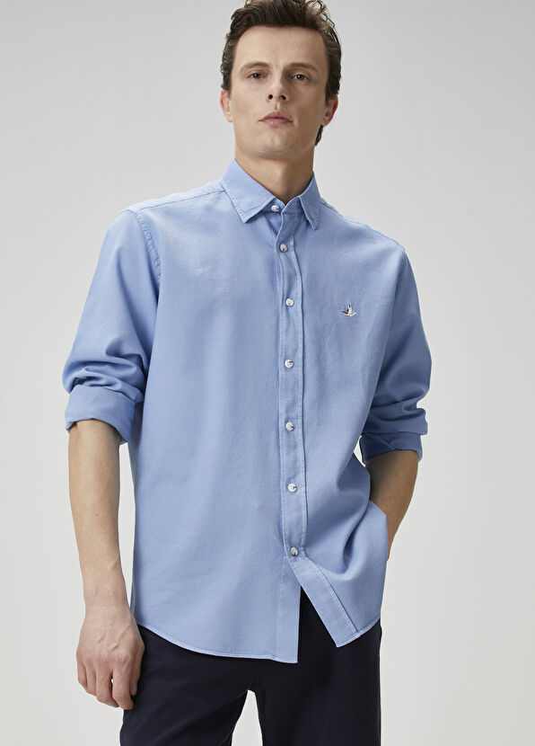 Beymen Club Comfort Fit Mavi Gömlek - 1