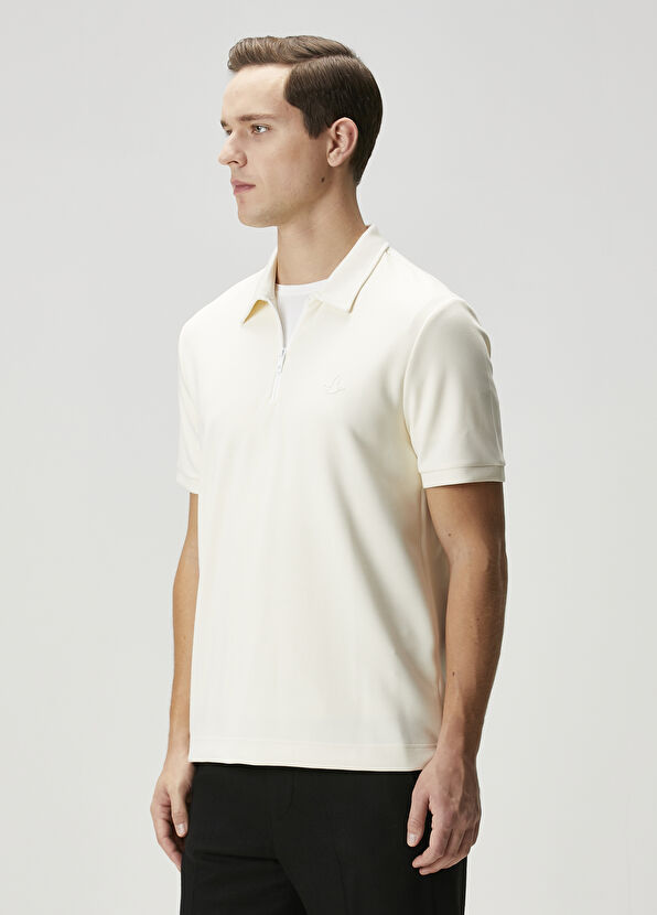 Beymen Club Comfort Fit Ekru Polo Yaka T-shirt - 2