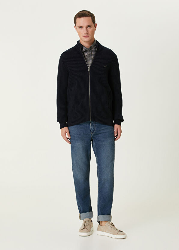 Beymen Club Bordo Gri Ekose Desenli Kadife Gömlek - 3