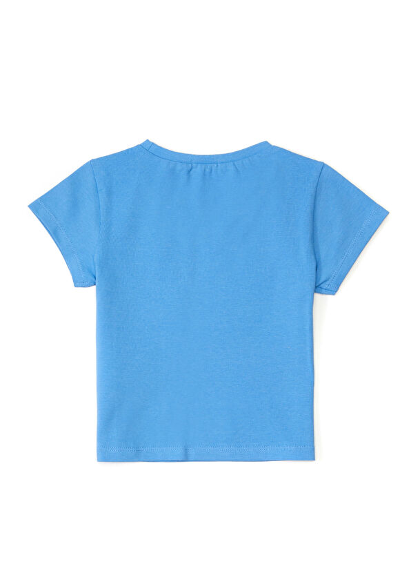 Billieblush Açık Mavi Yazı Baskılı Kız Çocuk T-shirt - 2