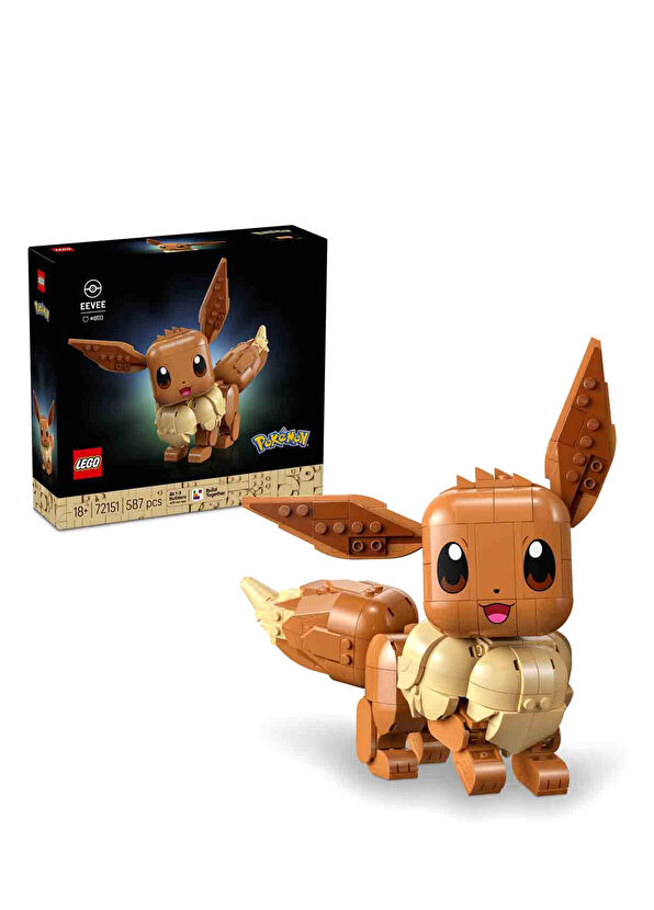 Lego Pokémon Eevee 587-Piece Age 18+ Building Toy with Posable Figure - 1