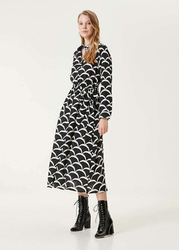 Beymen Club Black Midi Silk Dress - 3