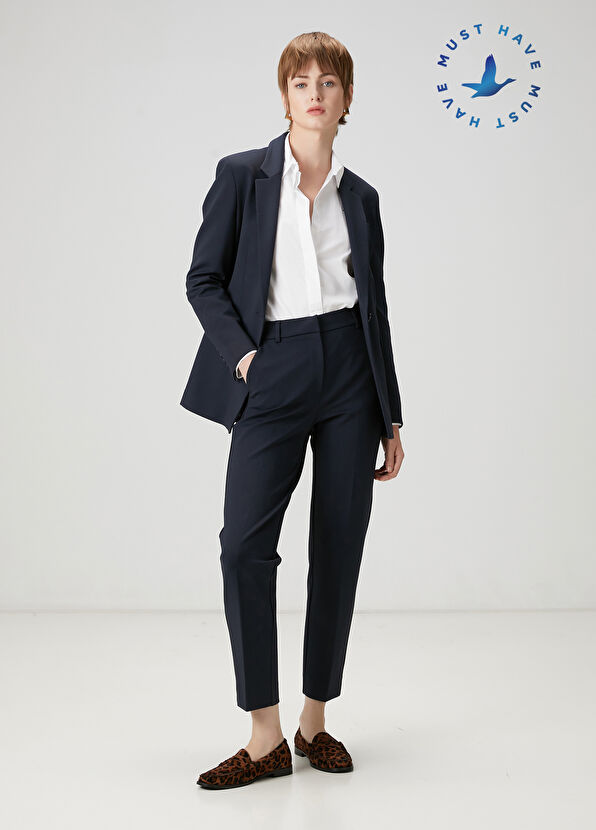 Beymen Club Navy Blue Cigarette Trousers - 1