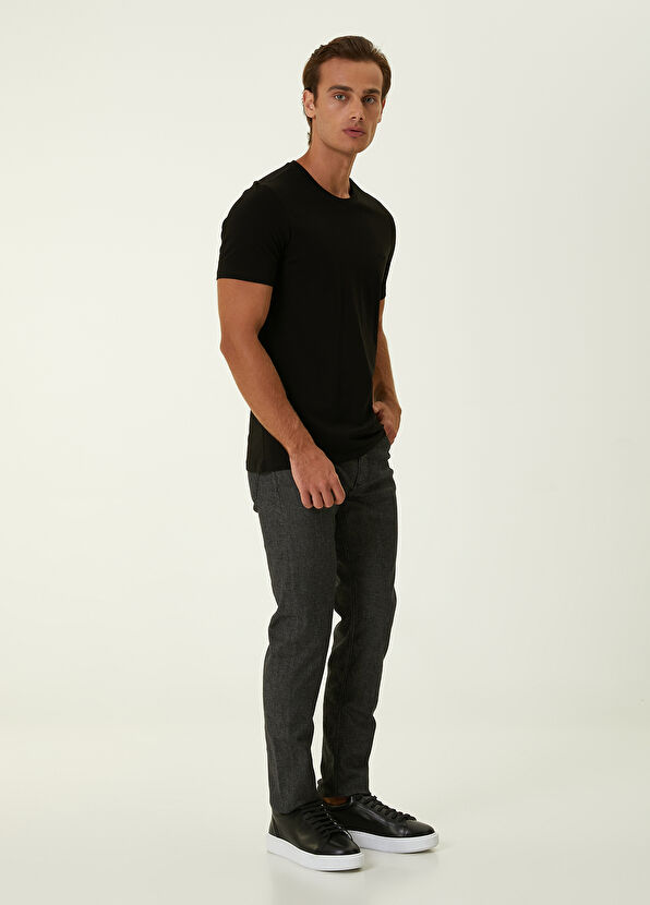 Beymen Club Siyah Mini Parçalı Kuş Logolu T-shirt - 2