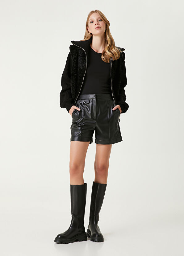 Beymen Club Black Knit Inserted Jacket - 3