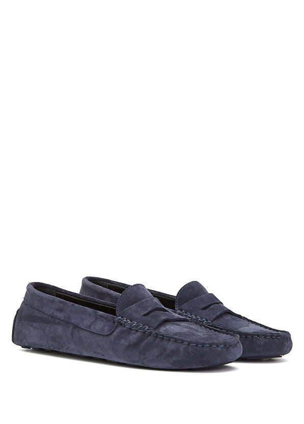 Beymen Club Lacivert Bant Detaylı Kadın Süet Driver - 2