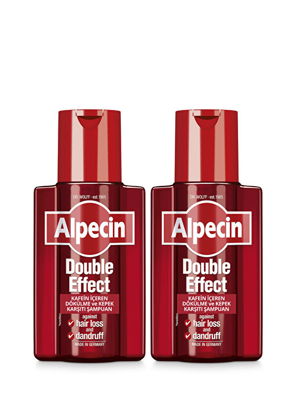 Alpecin Double Effect Kafeinli Dökülme ve Kepek Karşıtı 2'li Şampuan Seti - 1