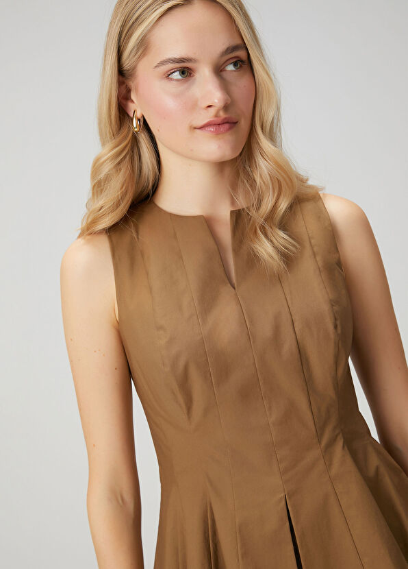 Beymen Club Haki Peplum Detaylı Kolsuz Bluz - 2