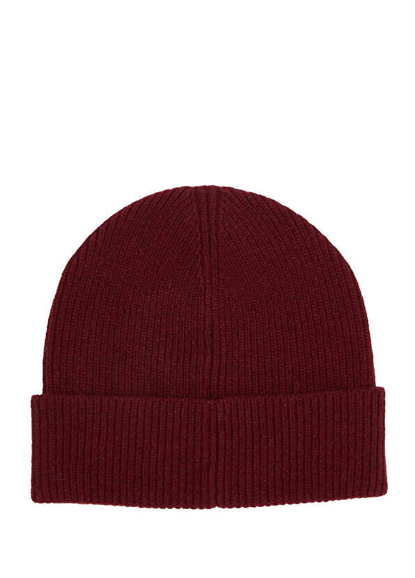 Beymen Club Burgundy Ribs Women's Wool Beanie - 2