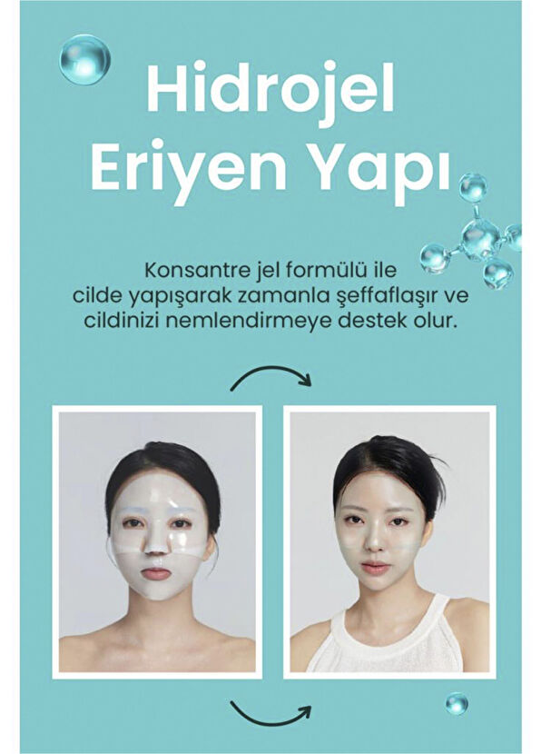 Dermal PDRN ve Peptid Nemlendirici Onarıcı Eriyen Kore Yüz Maskesi Seti 34 gr - 4