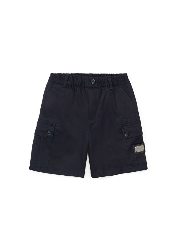 Dolce&Gabbana Lacivert Erkek Bebek Bermuda - 1