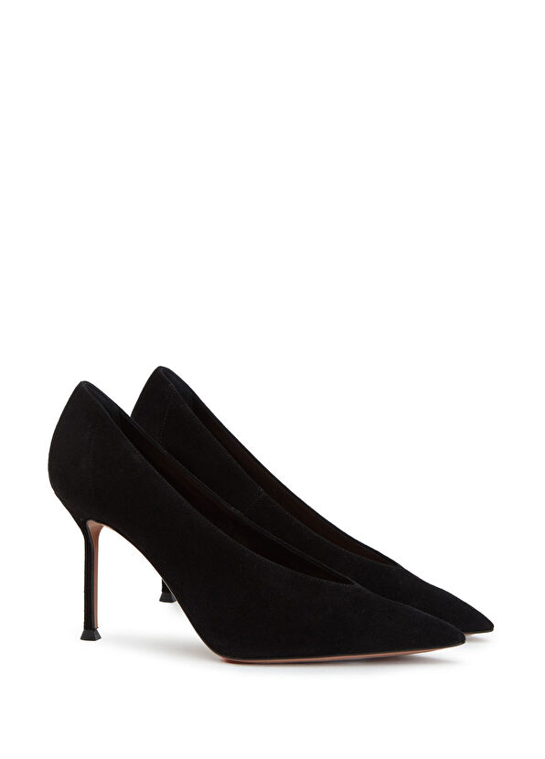 Voltaire Siyah Süet Stiletto - Görsel 3