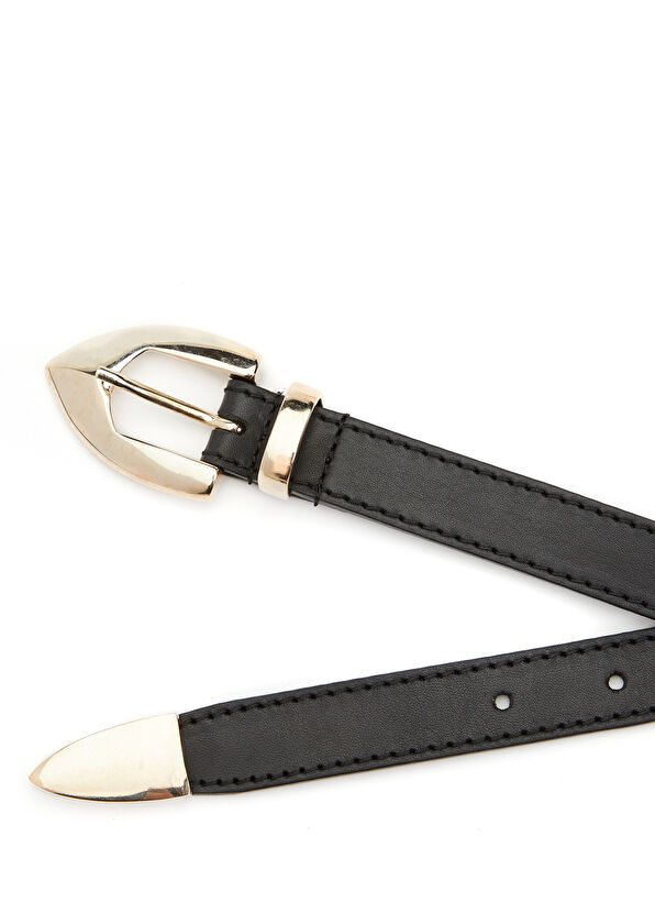 Beymen Club Black Women's Leather Belt - 2