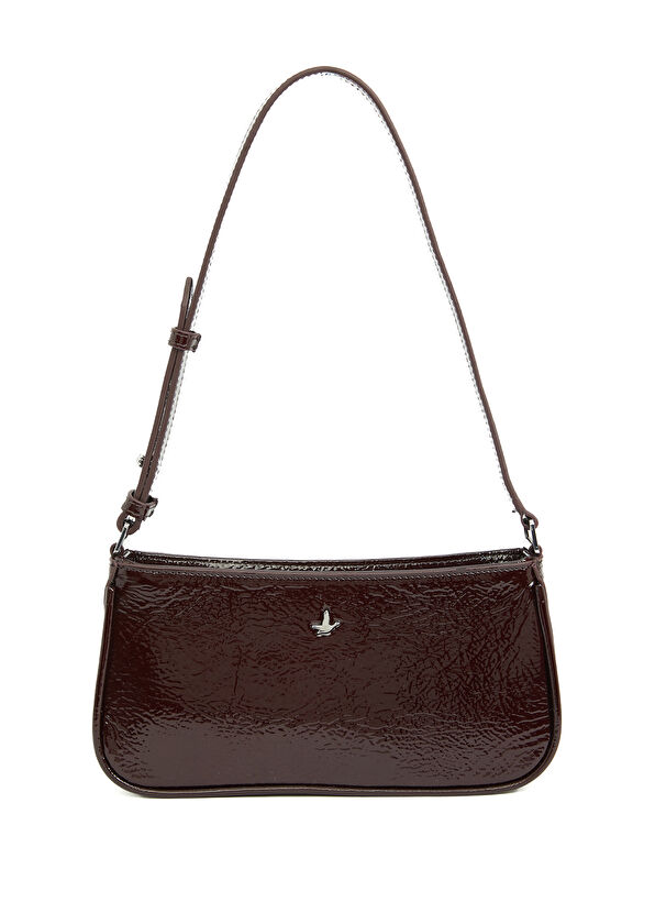 Beymen Club Burgundy Women's Leather Shoulder Bag - 1