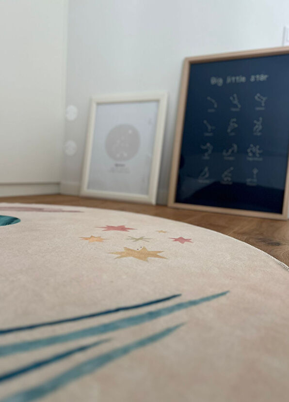 Hueppi Color Knot Bej Çocuk Halısı 140 cm - 2