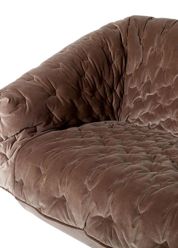 Ligne Roset Cover Harald Large Quilted Fabric Triple Sofa - 3