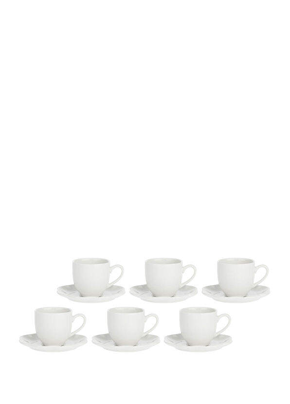 La Porcellana Bianca Villadeifiori Beyaz Porselen Kahve Fincanı - 3