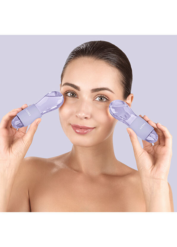 Geske Cool & Warm Duo Eye Massager Purple Sıcak ve Soğuk Göz ve Yüz Masaj Aleti - 2