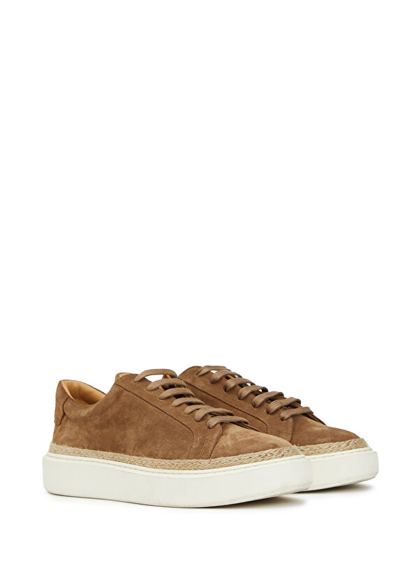 Beymen Club Tan Jute Detail Men's Suede Sneakers - 2