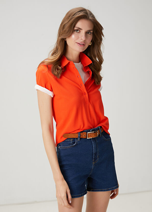 Beymen Club Coral Logo Embroidered Polo T-shirt - 4