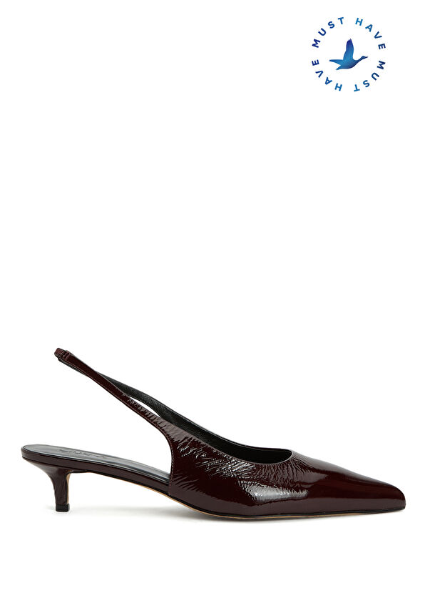 Beymen Club Burgundy Leather Heels - 1