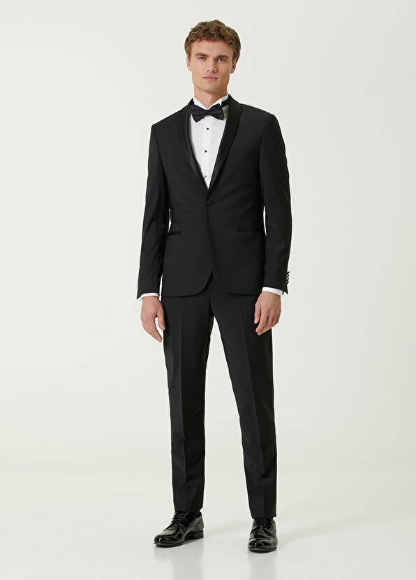 Beymen Club Siyah Şal Yaka Yün Smokin - 1