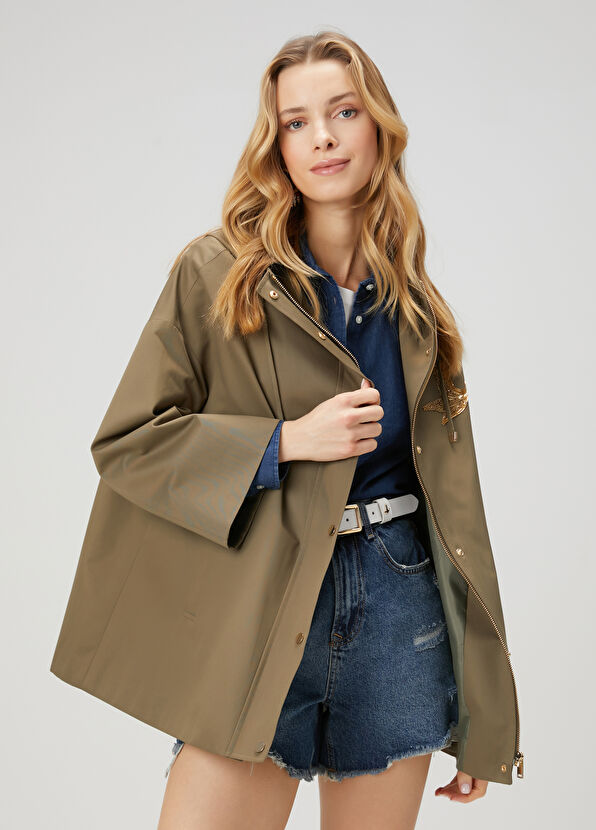 Beymen Club Haki Taşlı Logolu Kaban - 1