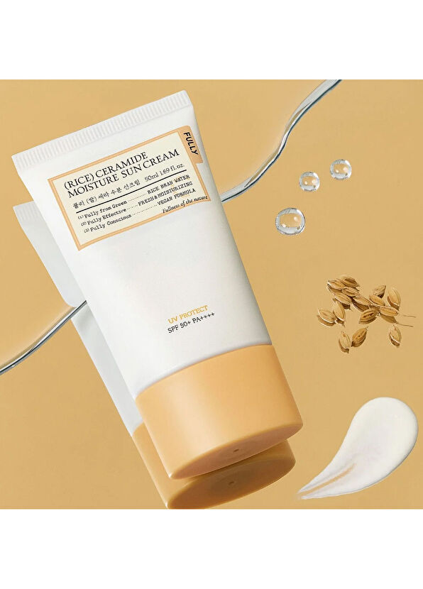 Fully Rice Ceramide Moisture SPF50+ Nemlendirici Güneş Kremi 50 ml - 2