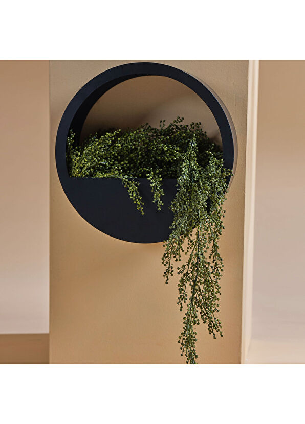 Oobje Circle Black Metal M Planter - 2