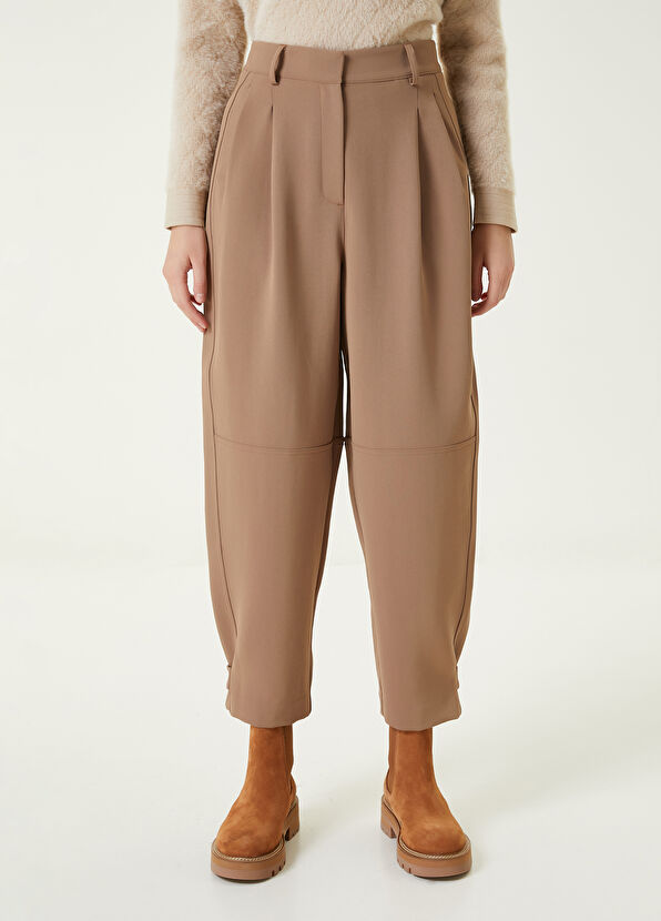 Beymen Club Camel Pileli Dökümlü Twill Pantolon - 2