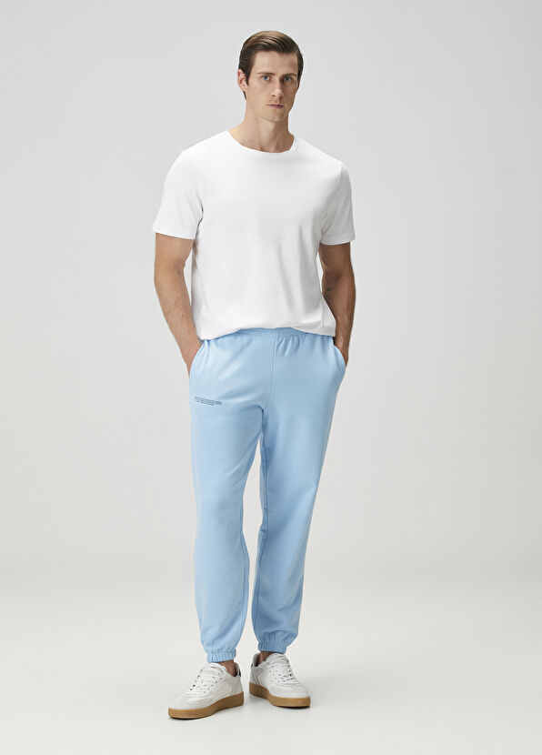 Pangaia Light Blue Organic Cotton Sweatpants - 1