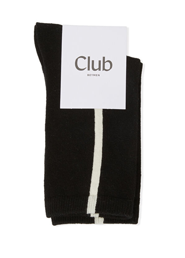 Beymen Club Siyah Çizgili Kadın Çorap - 1