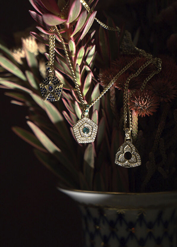 Foen Spirit In Pırlanta Taşlı 14 Ayar Altın Kadın Kolye - 3