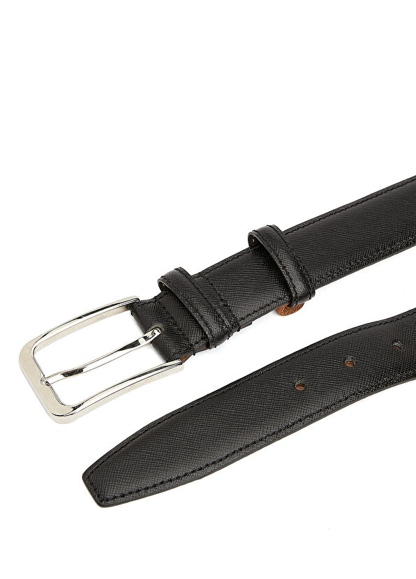 Beymen Club Black Men's Leather Belt - 2