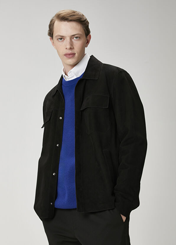 Beymen Club Siyah Süet Gömlek - 1