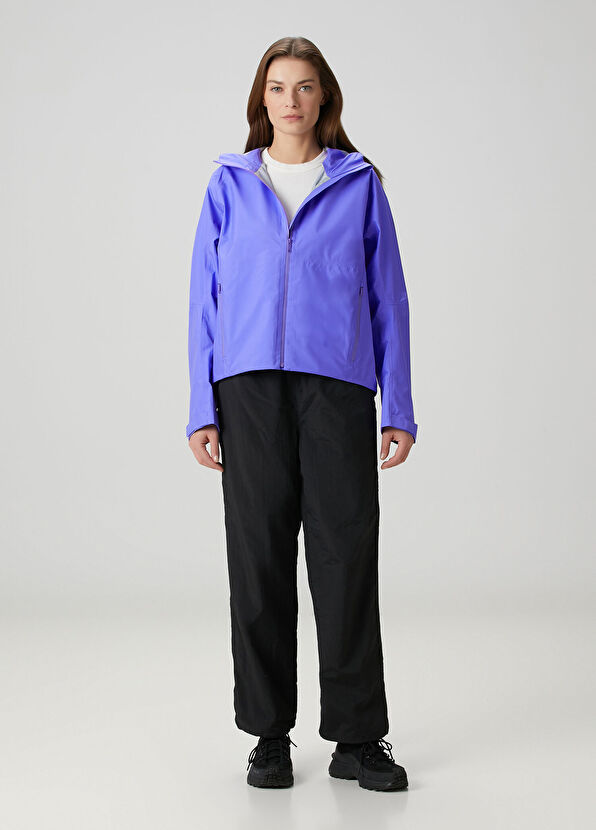 Horizon Lila Kapüşonlu Yağmurluk - Görsel 3