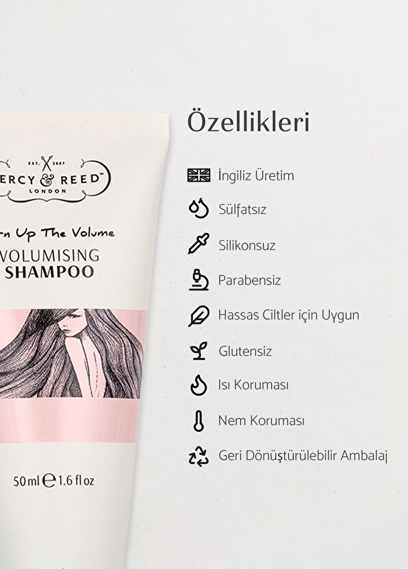 Percy & Reed Turn Up The Volume Hacimlendirici Sülfatsız Şampuan 50 ml - 2