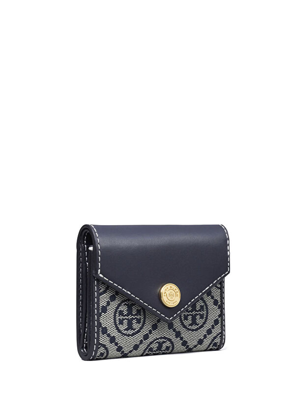Tory Burch T Monogram Lacivert Gri Kadın Kartlık - 2
