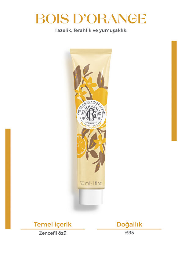 Roger&Gallet Bois D'Orange Doğal Turunç Aromalı Canlandırıcı El Kremi 30 ml - 2